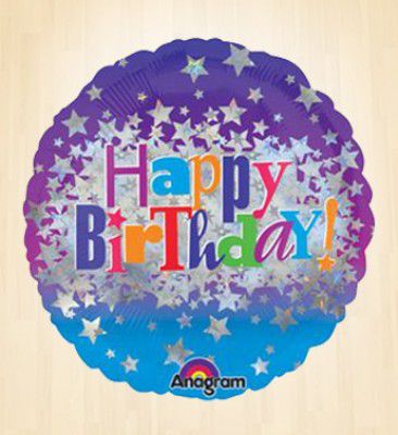 Happy Birthday Balloon Blue