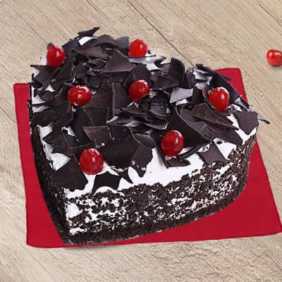 Heart-Shape Blackforest Cake Heart-Shape Blackforest Cake